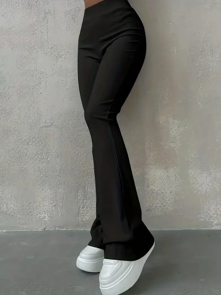 Drune | Taille Ribcord Schlaghose - Trendy Damen Alltagshose