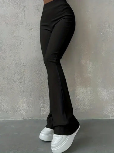 Drune | Taille Ribcord Schlaghose - Trendy Damen Alltagshose
