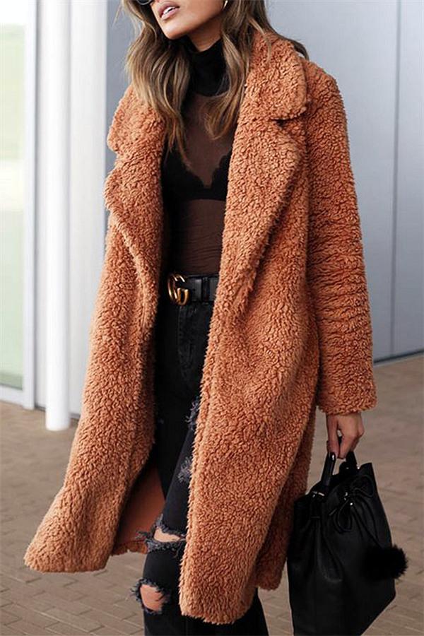 Drune | Von Wärme Faux Fur Longline Mantel