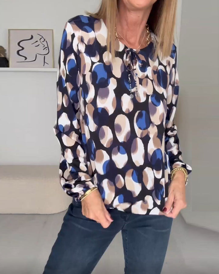 Drune | Bluse mit Druck und Trägern
