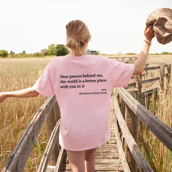 Drune | Damen T-Shirt Mit Rundhalsausschnitt Und Slogan