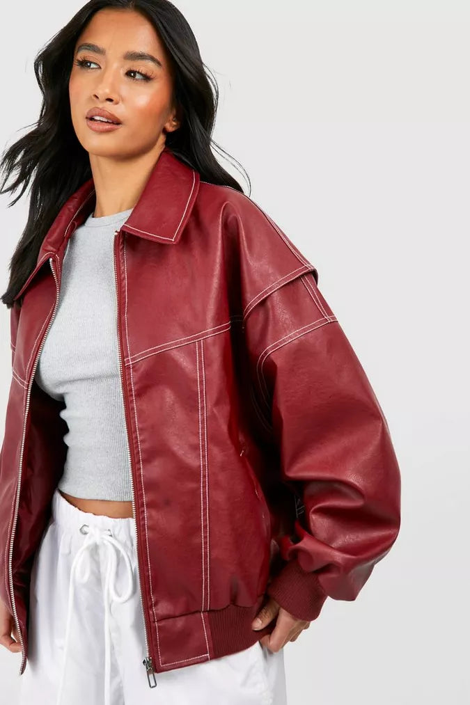 Drune | Übergröße Herbst Lederjacke