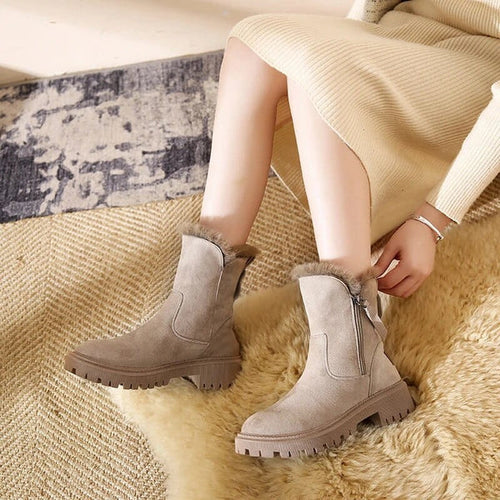 Drune | warme fleecestiefel mit baumwollfutter