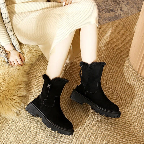 Drune | warme fleecestiefel mit baumwollfutter