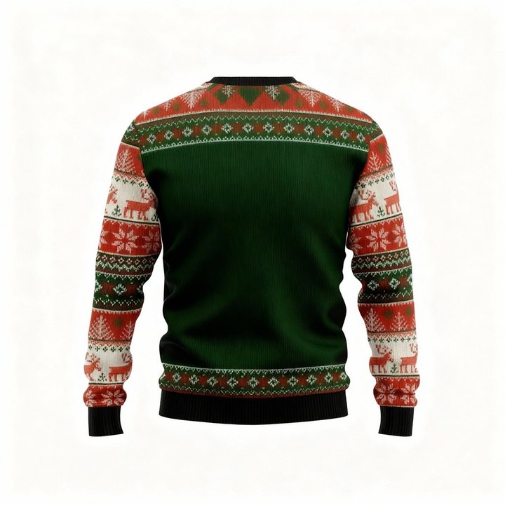 Drune | Skull Print - Festival der Holiday Prints Hässlicher Pullover