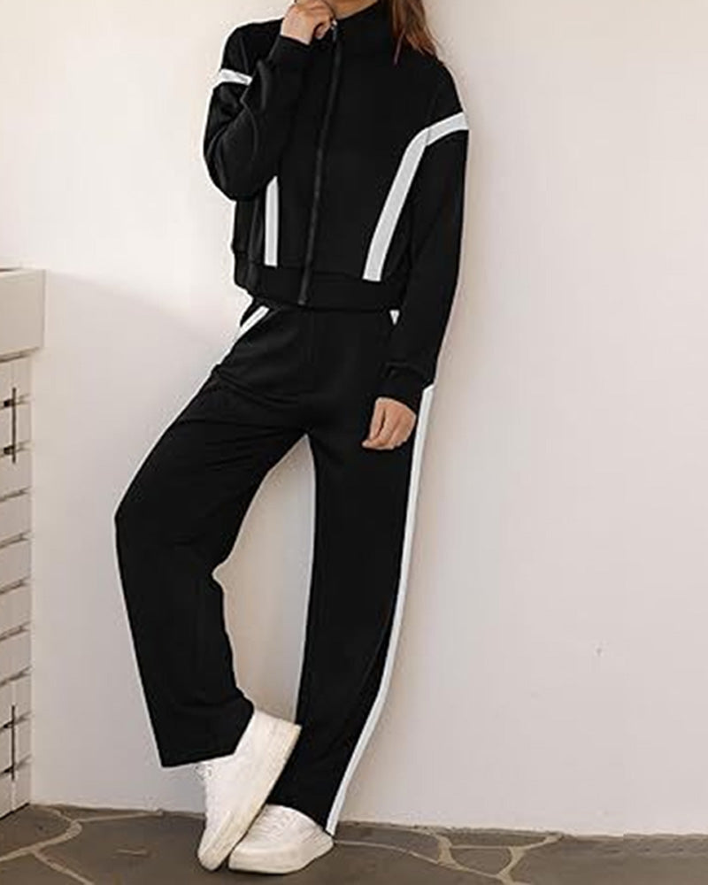 Drune | Satz mit Sporty Lässig Stil Merkmalen Von Jacke und Hosen