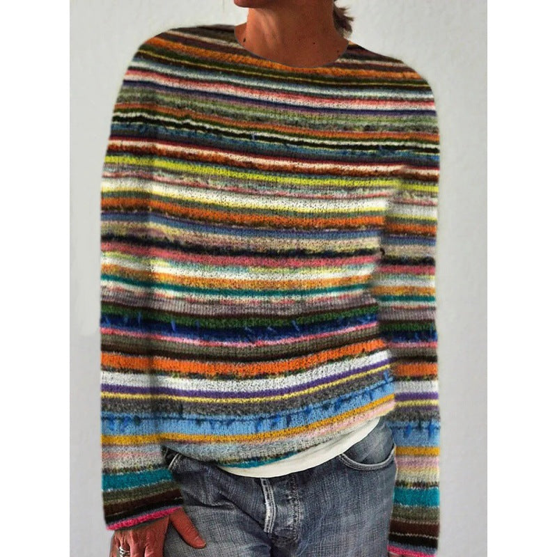 Drune | Bunter Pullover mit Langen Ärmeln