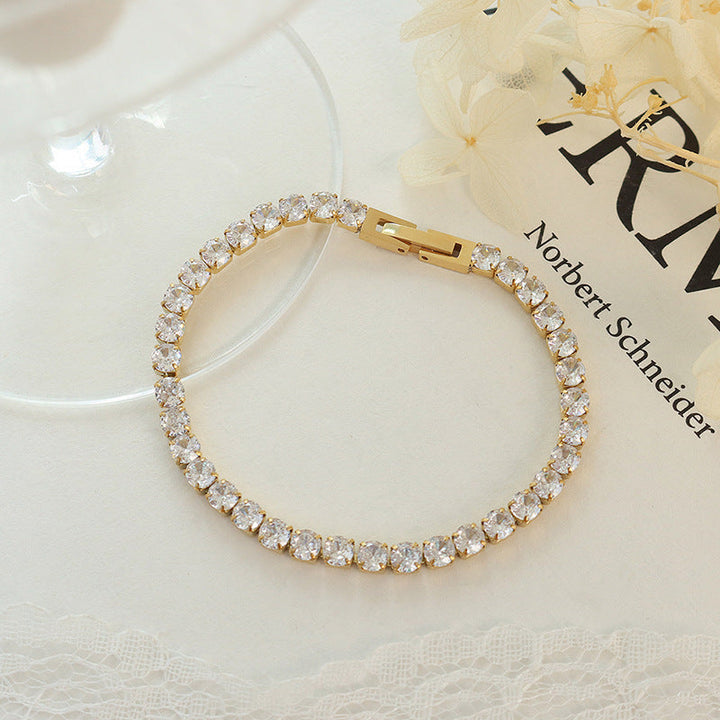 Drune | Armband Bling Kette Titanstahl Würfelkette