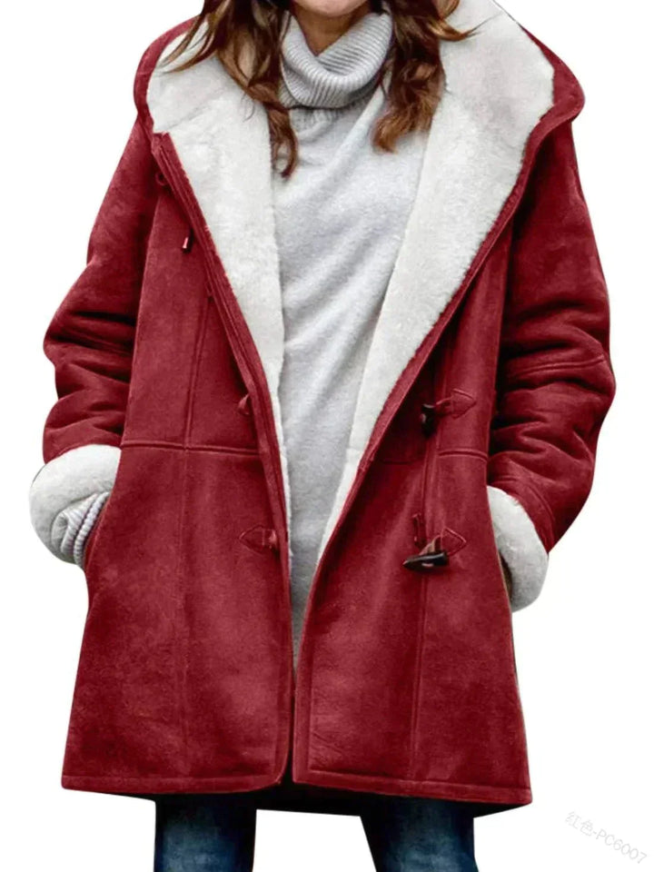 Drune | Warme Fleecejacke mit Kapuze für Frauen