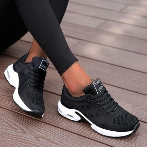Drune | Damen Fitness Sportschuhe Schwarz