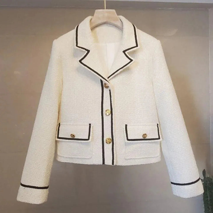 Drune | Klappentas Knopf Kurz Tweed Jacke Frauen