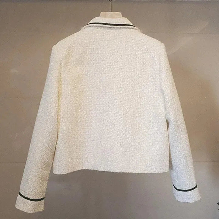 Drune | Klappentas Knopf Kurz Tweed Jacke Frauen