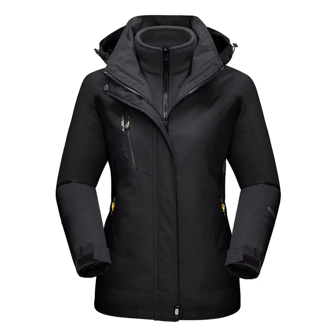 Drune | Outdoor Jacke Wasserdicht Winddicht Futter Verstellbare Kapuze Slim Fit