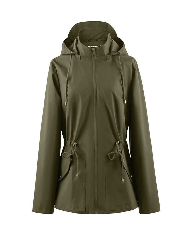 Drune | Damen Wasserdichte Jacke mit Kapuze