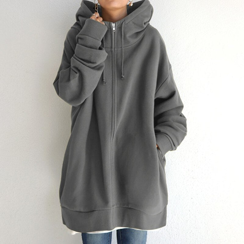 Drune | Kuscheliger Winter Pullover Hoodie in Übergröße