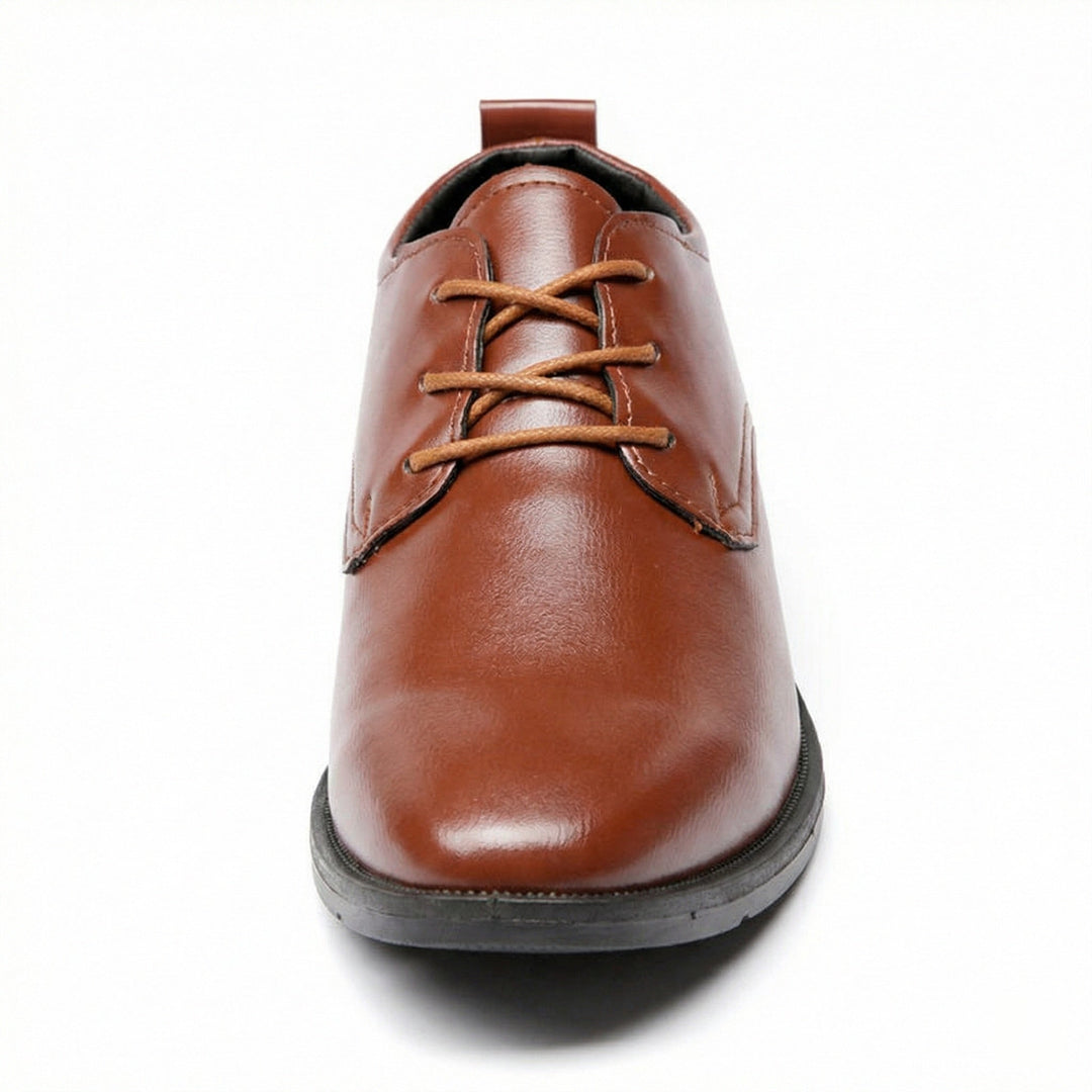 Herren Elegante Leder Schnürschuhe mit rutschfester Sohle Drune
