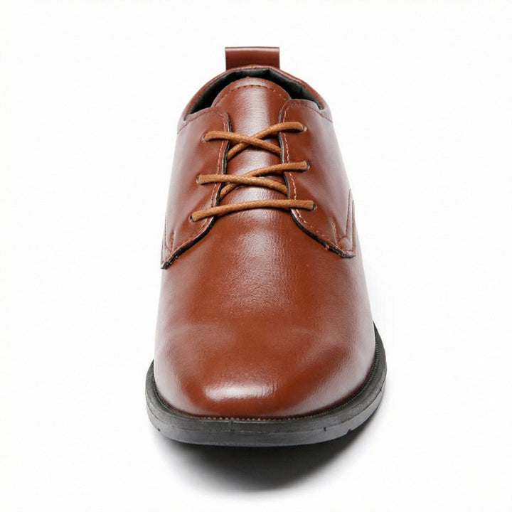 Herren Elegante Leder Schnürschuhe mit rutschfester Sohle Drune