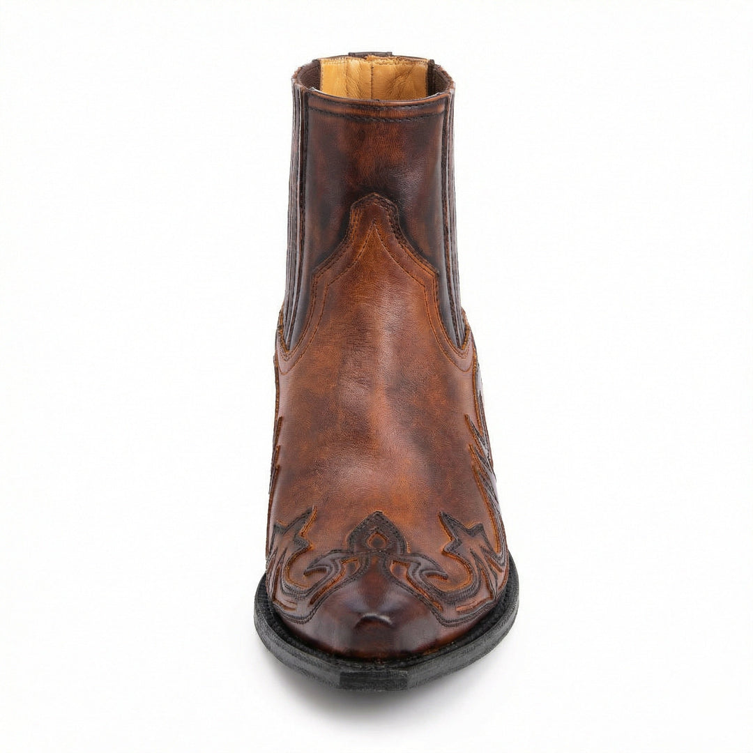 Robuste Leder-Cowboystiefel für Damen Drune