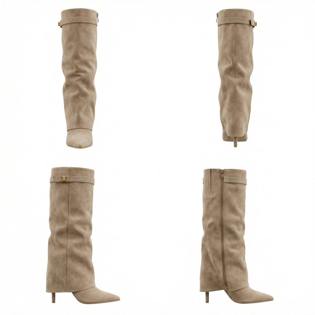 Wildlederstiefel Für Damen Drune