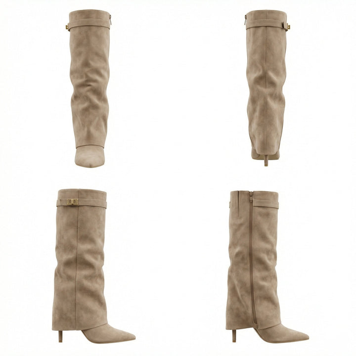 Wildlederstiefel Für Damen Drune