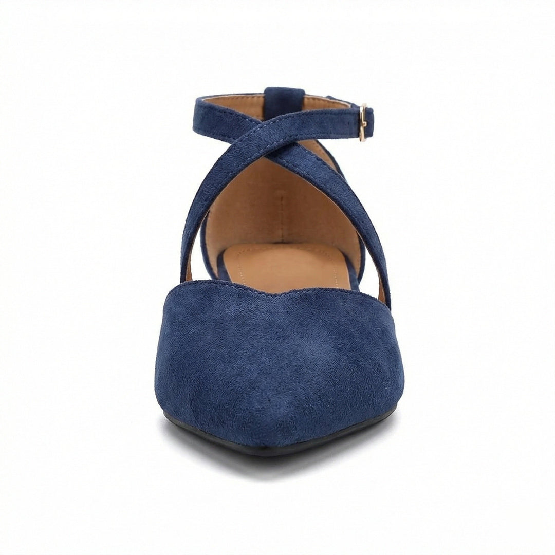 Drune | Modische Flache Sandalen mit Spitzer Spitze