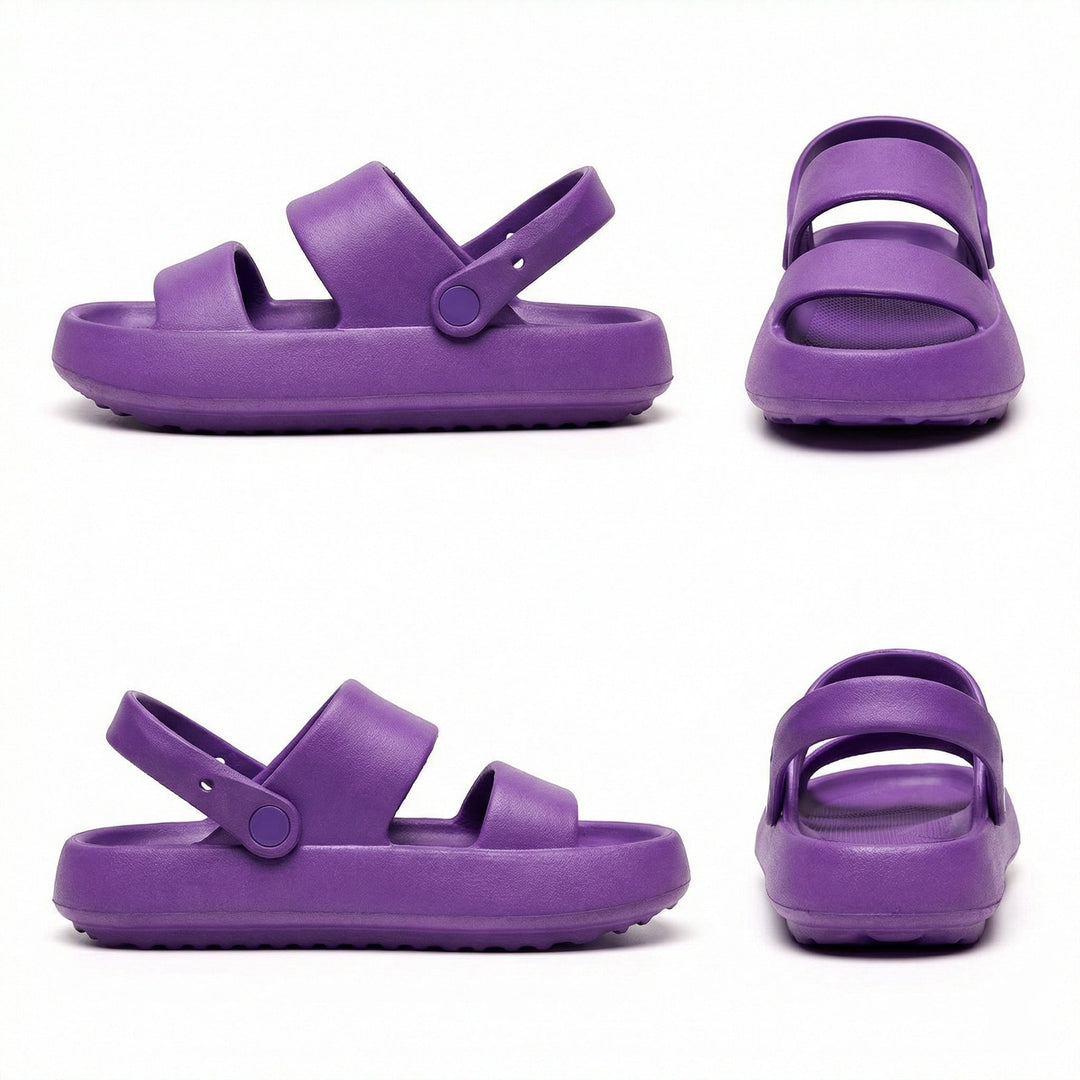 Drune | Orthopädische Sandalen Comfort Plus Pantoletten mit Doppelriemen Gepolsterte, Lässige Slip-On-Sandalen