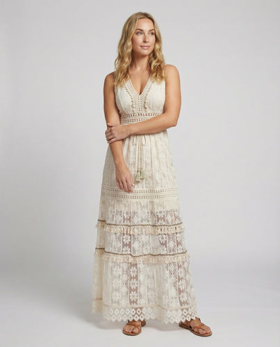 Drune | Anmutiges Boho-Spitzenkleid für Den Sommer