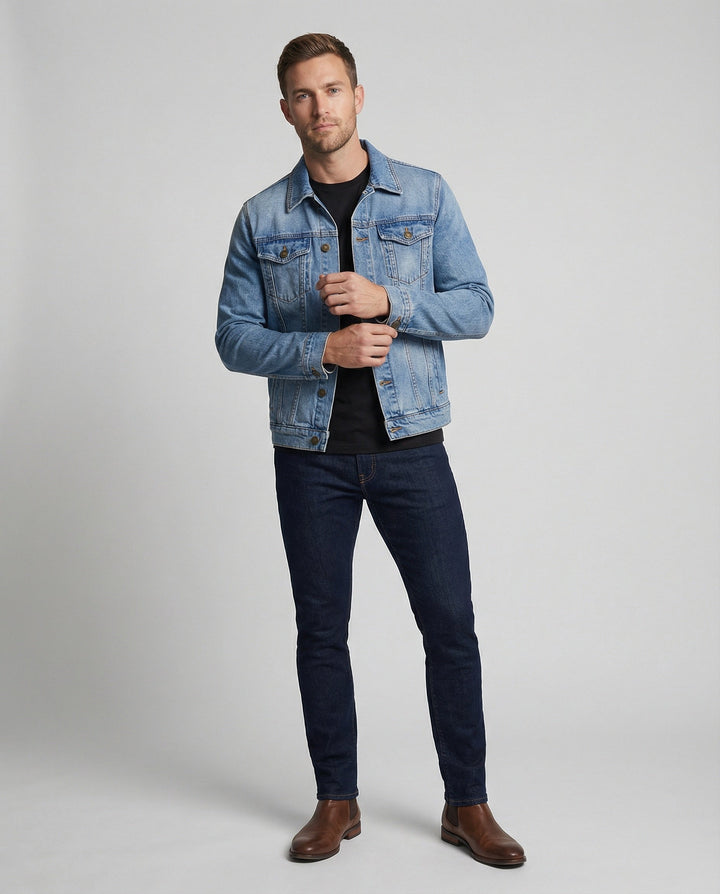 Herren Jeansjacke Denim Worker