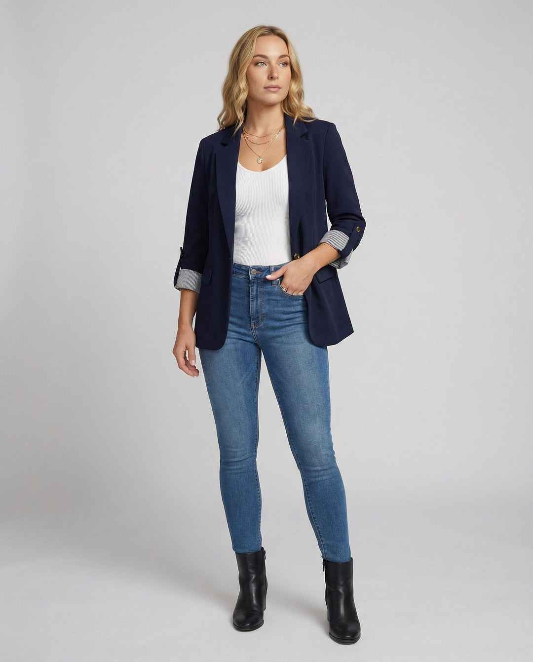 Drune | Eleganter Business Longblazer Mit
