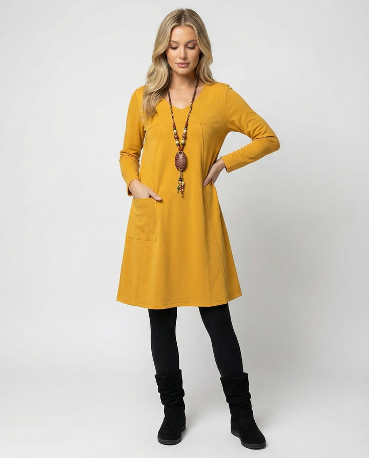 Drune - Damen Elegantes Kleid, Stilvoll & Feminin Geschnitten