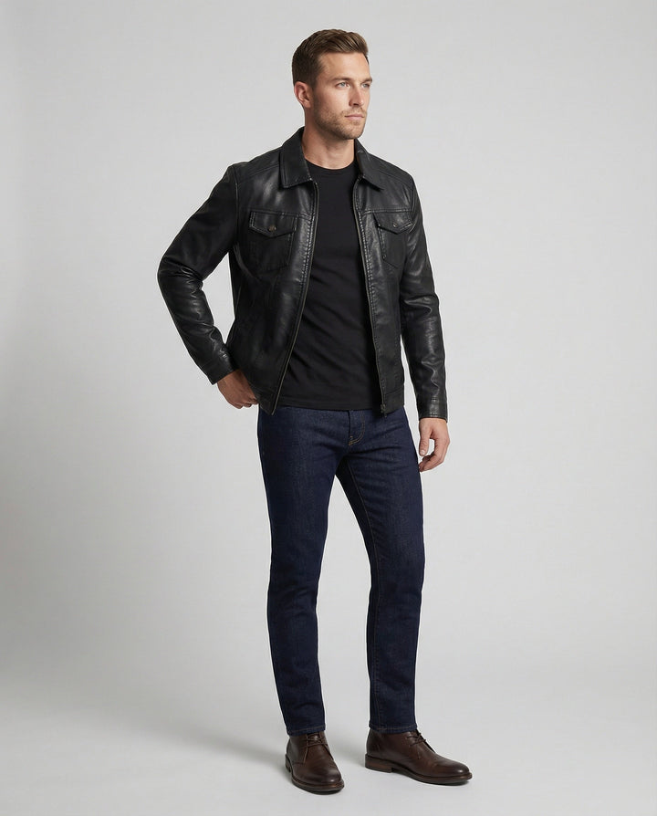Drune | Exklusive Herren-Lederjacke in Premium-Qualität