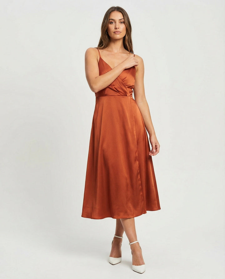 Drune | Stylisches Träger-Midi-Kleid