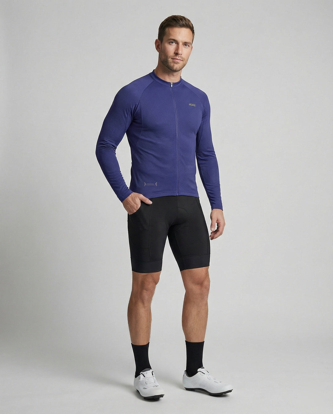 Fahrradtrikot Langarm Mit Rückentaschen Herren