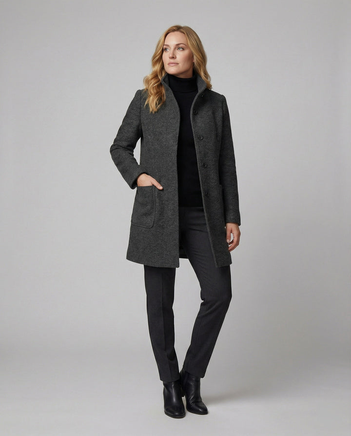 Drune | Hochkragenmantel für Damen