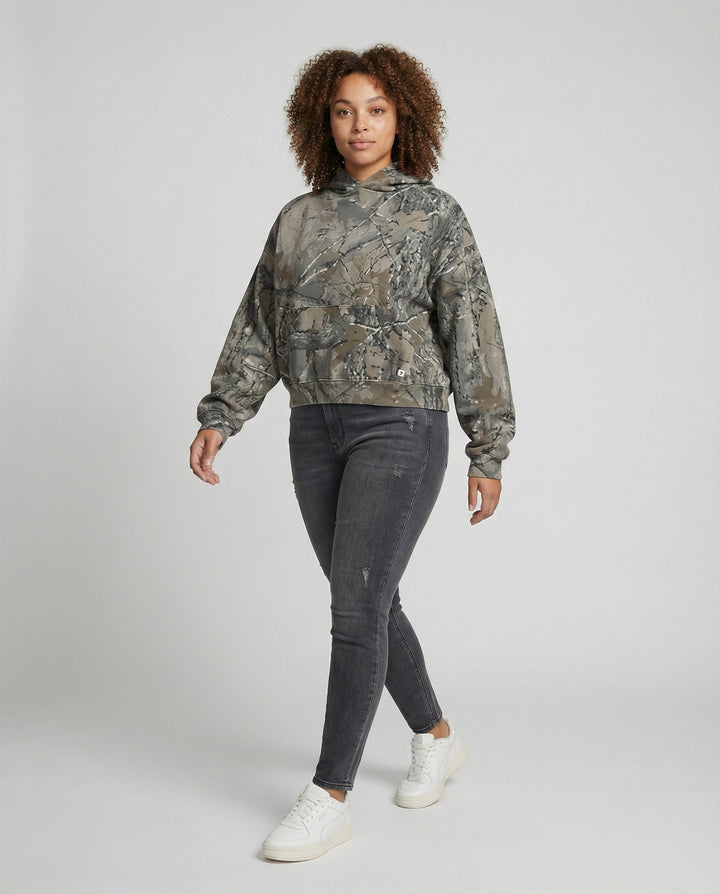 Drune | Retro Unisex Hoodie mit Camouflage-Muster
