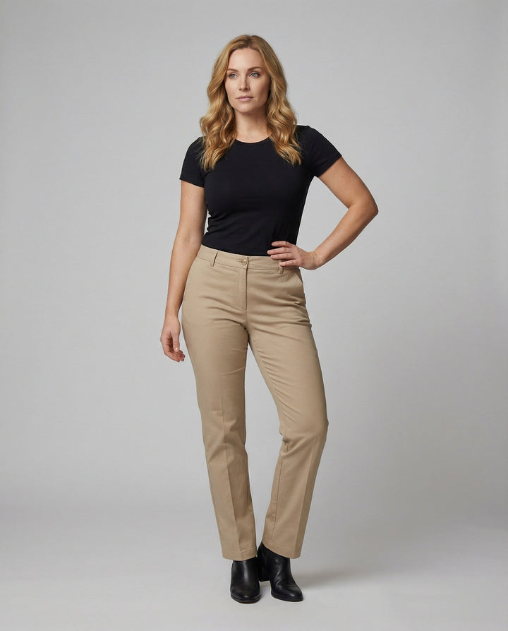 Damen Business Stoffhose mit hohem Bund