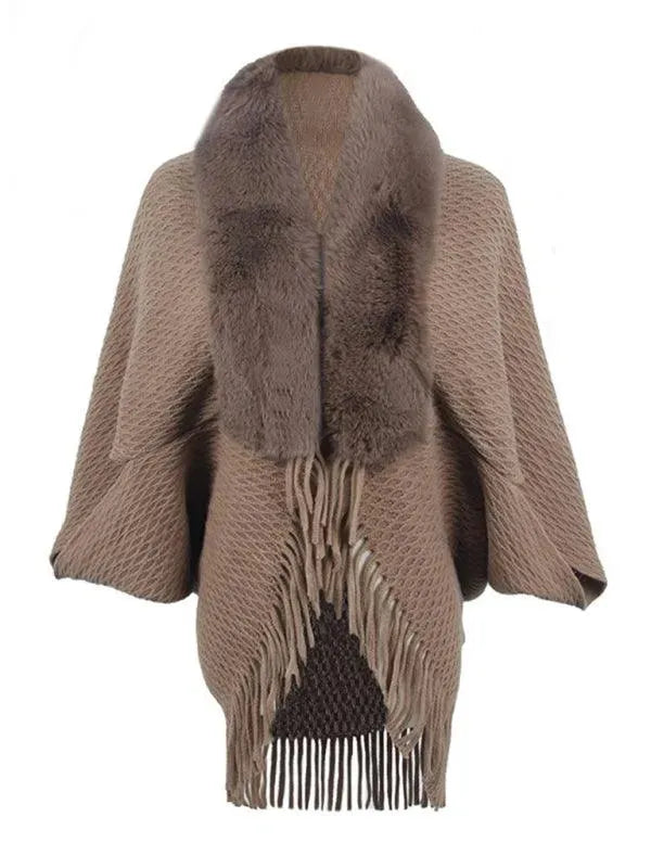 Drune | Strickfransen Damen Strickjacke Pullover