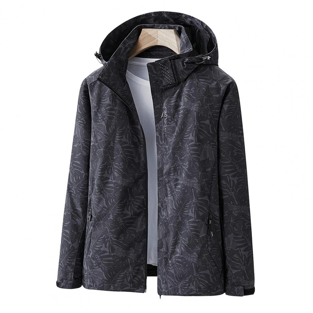 Drune | Women's waterproof outdoor jacket – lightweight with hood &amp; floral pattern