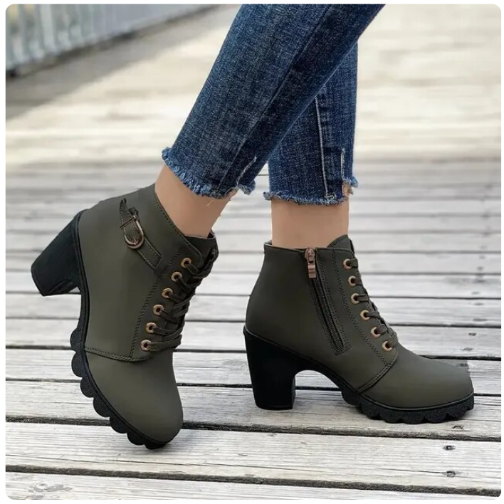 Drune | Damen Stiefeletten - Reißverschluss