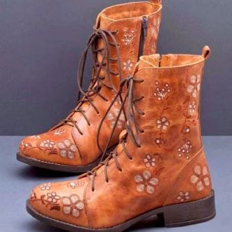 Drune | Ethnisch bestickte Retro Stiefel