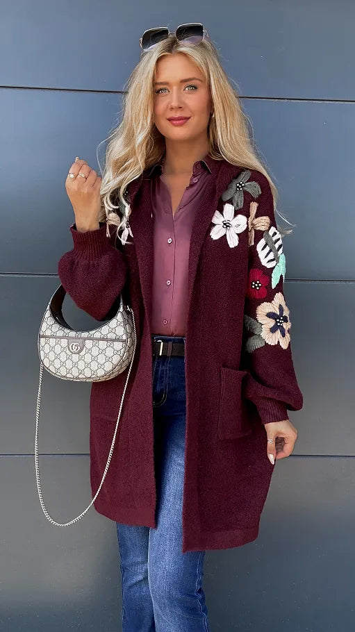 Drune | Modische Strickjacke mit Kapuze – bequem & warm