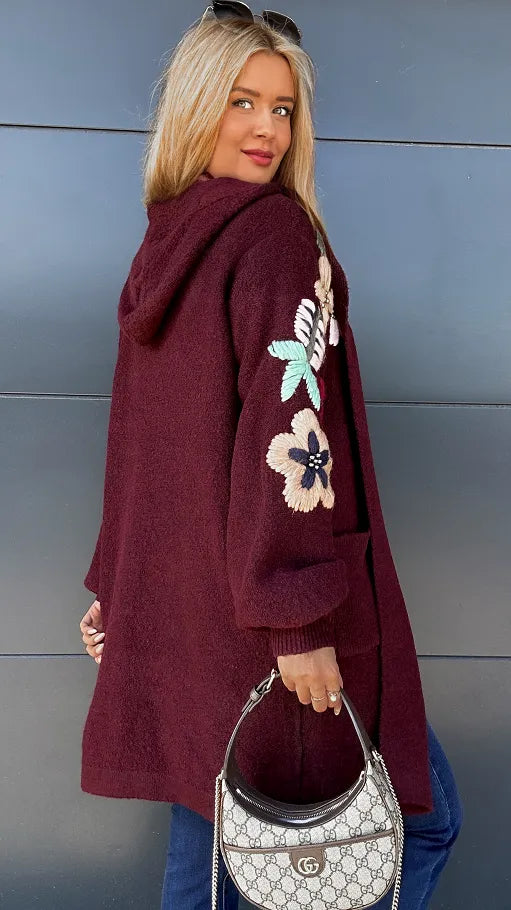 Drune | Modische Strickjacke mit Kapuze – bequem & warm