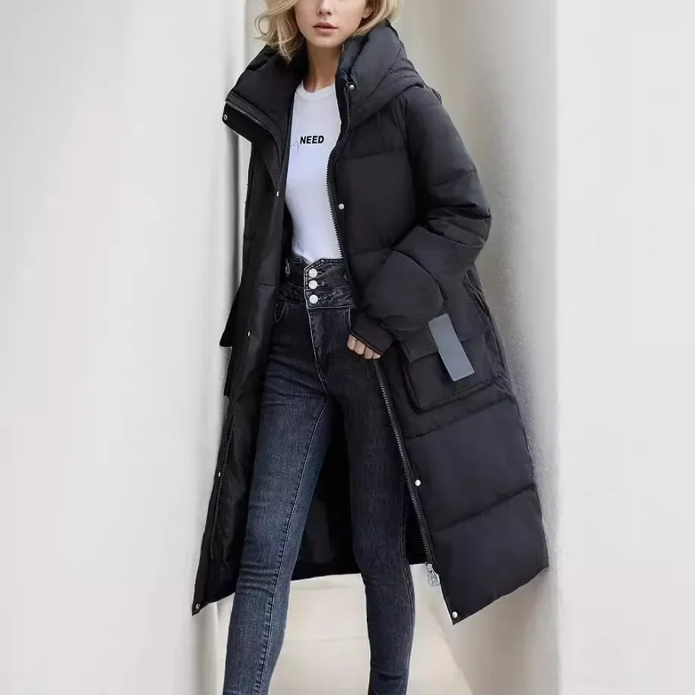 Drune | wattierte Jacke - Winterjacke mit Kapuze und Taschen