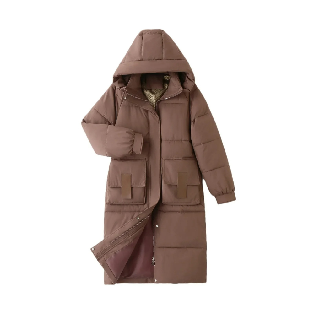 Drune | wattierte Jacke - Winterjacke mit Kapuze und Taschen