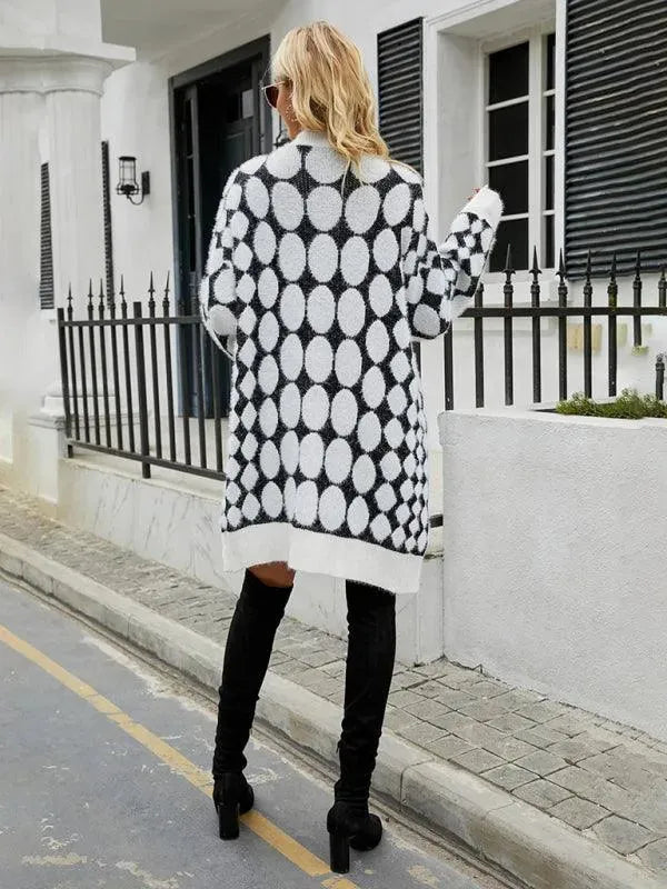 Drune | Muster Frauen Strickjacke Pullover mit Details