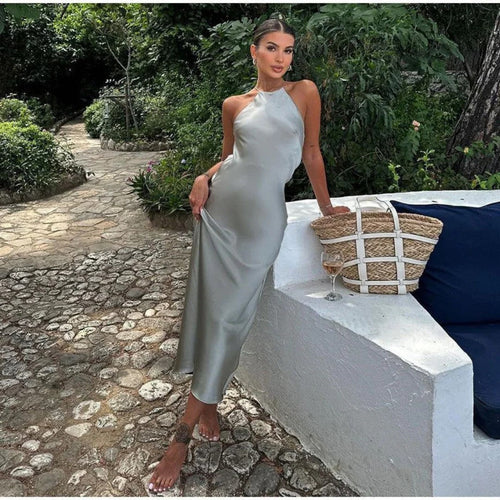 Drune | Halterneck-Kleid für Edle Anmut Bei Damen