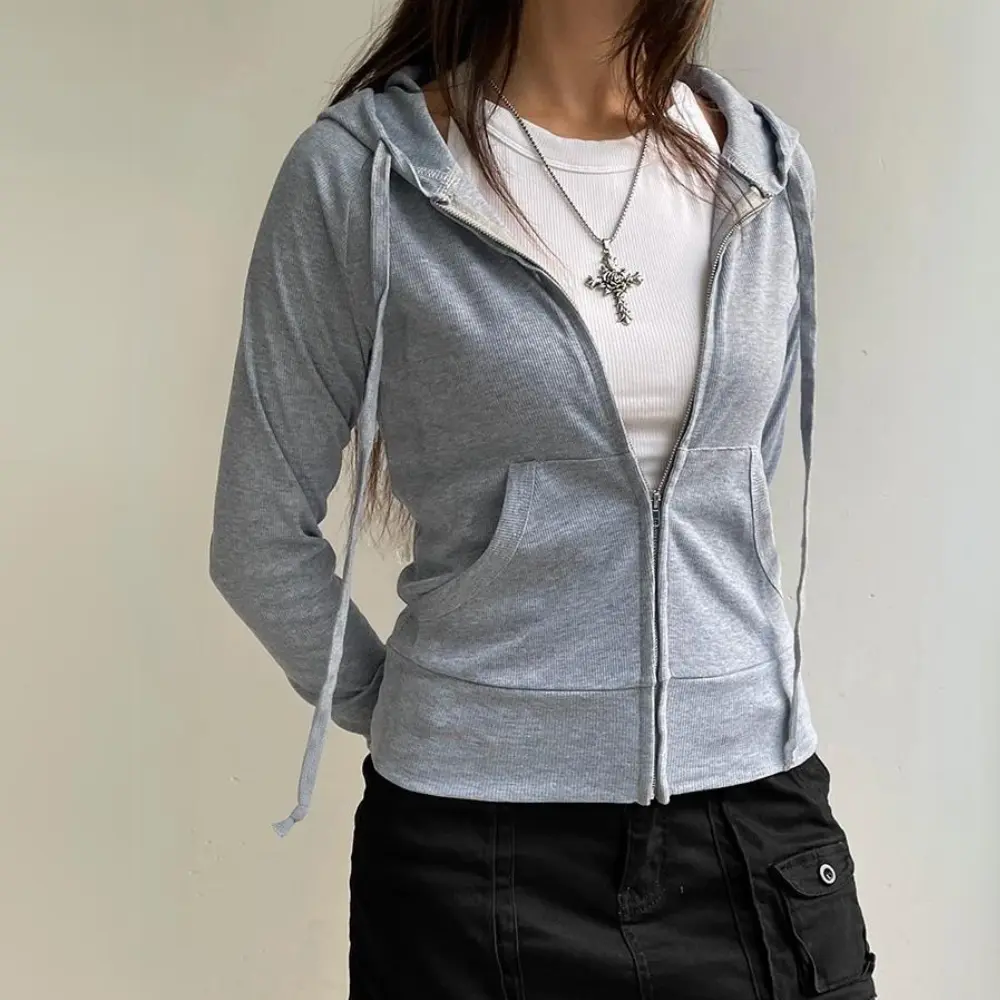 Drune | Urban Chic Reißverschluss Sweatshirt