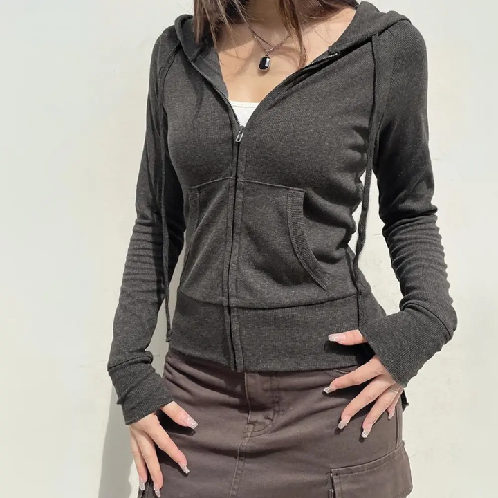 Drune | Urban Chic Reißverschluss Sweatshirt
