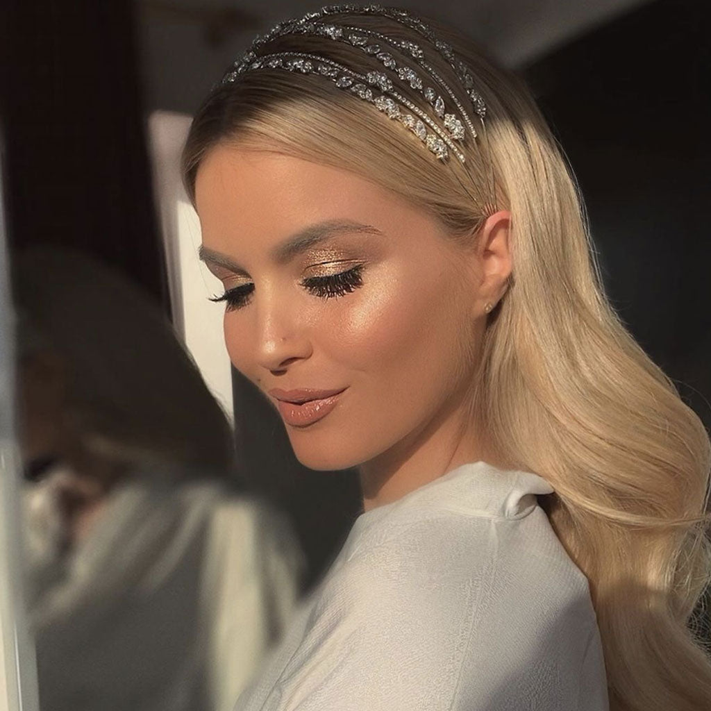 Drune | Glamouröse Kristallrhinestone Verzierte Schicht Haarband