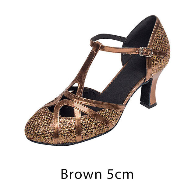 Drune | Salsa Tanzschuhe Damen Latein Tanzschuhe 7cm